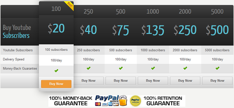 buy youtube subscribers through paypal